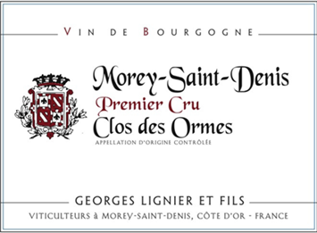 2021 Morey-St-Denis 1er Cru, Clos des Ormes, Domaine George Lignier